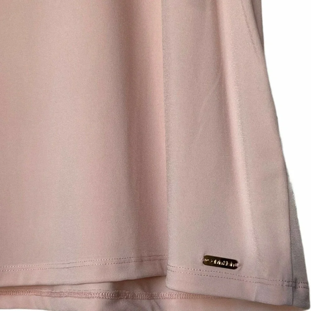 Calvin Klein Women's Top Size 2XL Short Sleeves Embellished Flutter Pink New - Picture 5 of 12
